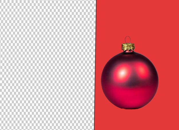 bola de natal vermelha