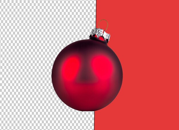 PSD bola de natal vermelha