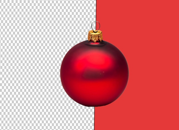 PSD bola de natal vermelha