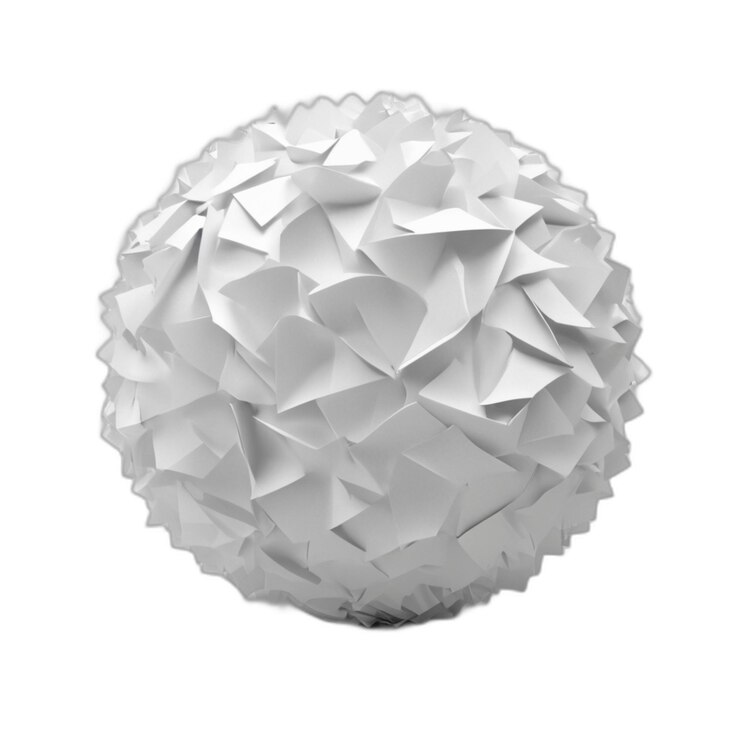 PSD bola de papel psd sobre um fundo branco