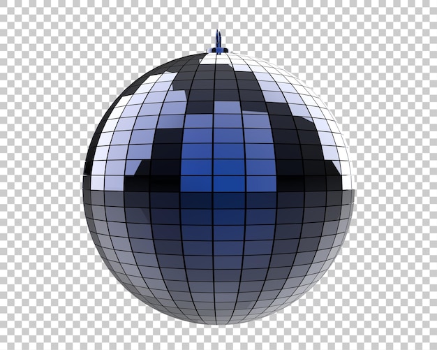 PSD bola de discoteca en la ilustración de renderizado 3d de fondo transparente