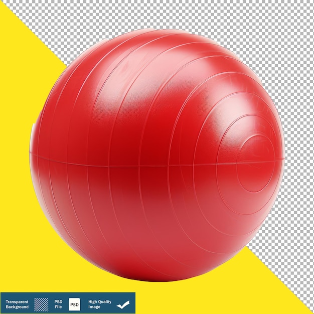 PSD bola de ejercicio aislada en fondo blanco fondo transparente png psd