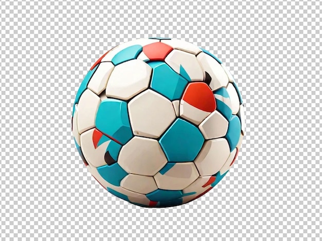 PSD bola de fútbol de dibujos animados en 3d