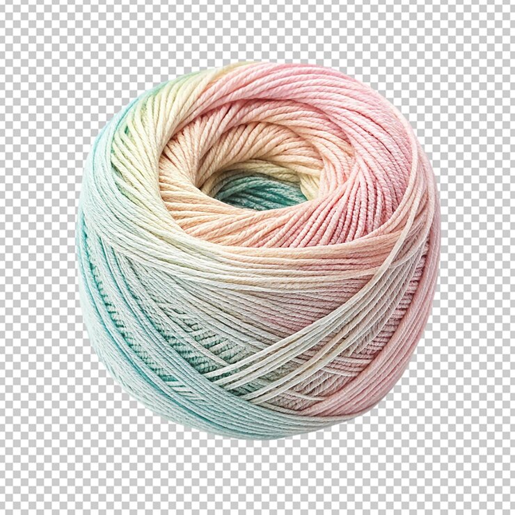 PSD bola de hilo de sombra pastel