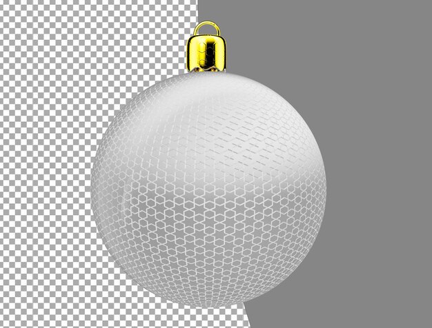 PSD bola de natal brancal 3d