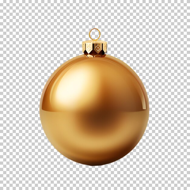 PSD bola de navidad en 3d sobre un fondo transparente