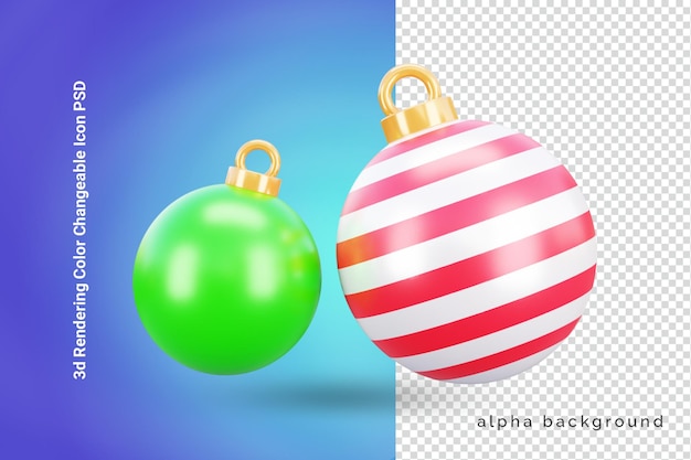 PSD bola de navidad 3d