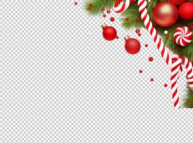 PSD bola de navidad y gif y decoración de pino