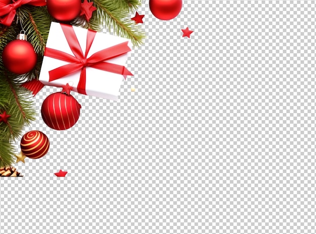 PSD bola de navidad y gif y decoración de pino