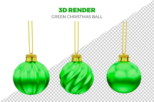 Bola de navidad PSD 3d gratuita para la decoración navideña