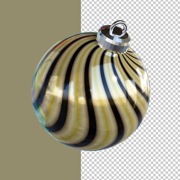 PSD bola de navidad de render 3d