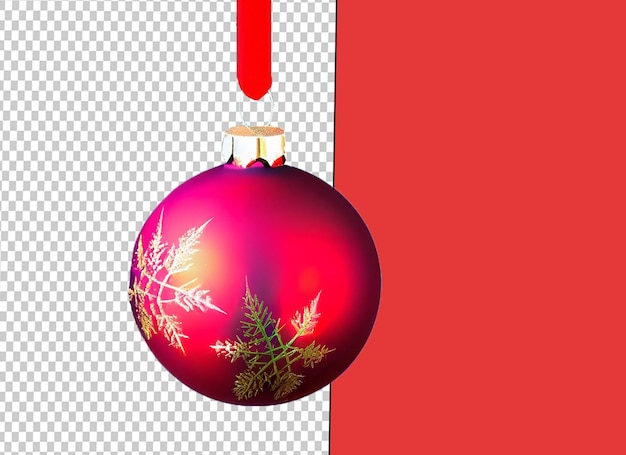 PSD bola de navidad roja