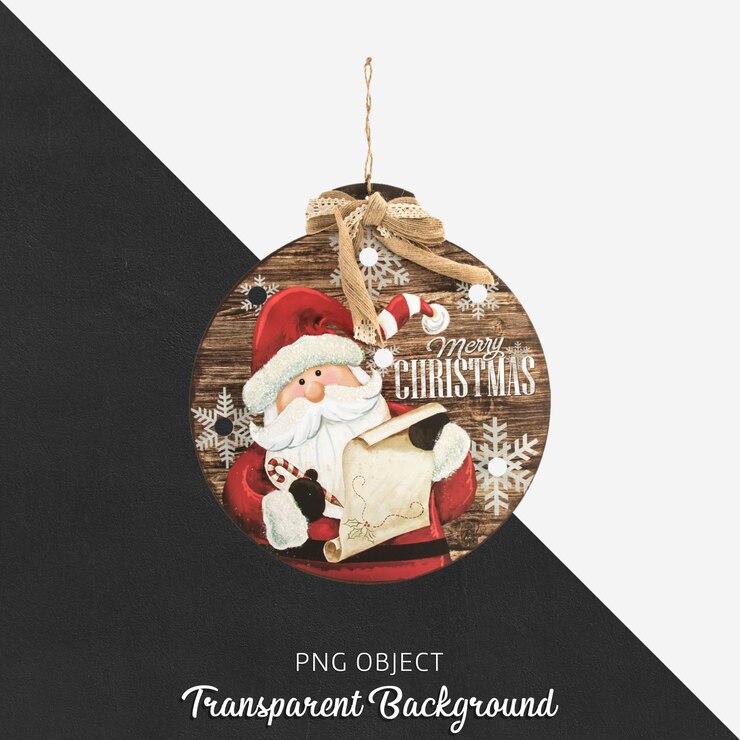 PSD bola de navidad en transparente