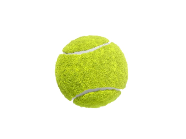 Bola de tenis aislada sin sombra de fondo transparente