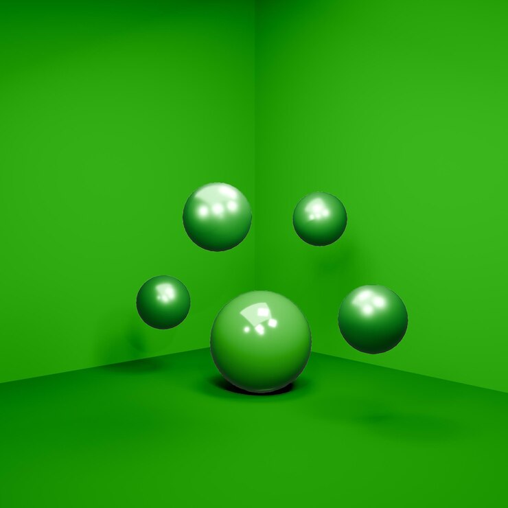 PSD bolas abstratas renderização 3d