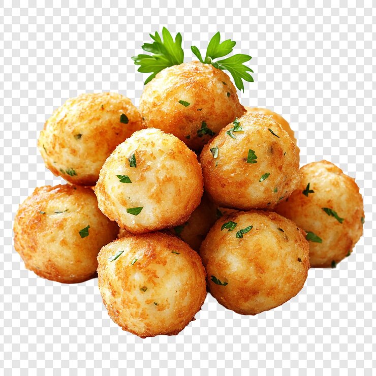 PSD bolas de batata crocantes