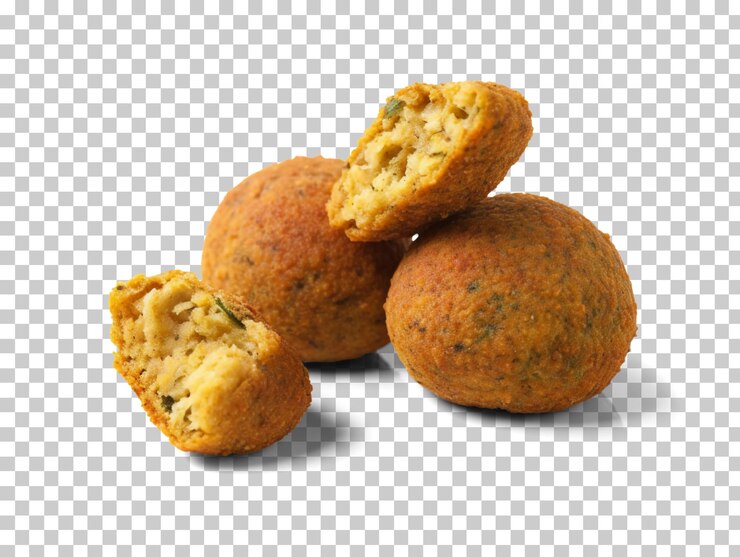 PSD bolas de falafel isoladas em fundo transparente png psd