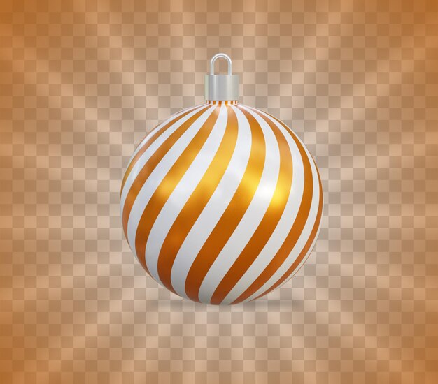 Bolas de navidad de renderizado 3d realista