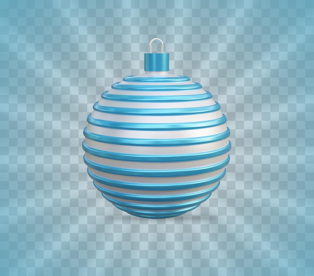 Bolas de navidad de renderizado 3d realista