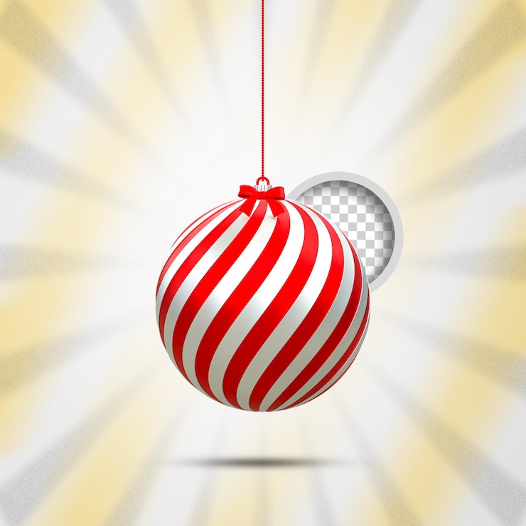 PSD bolas realistas de navidad en 3d feliz navidad y próspero año nuevo bolas festivas en 3d