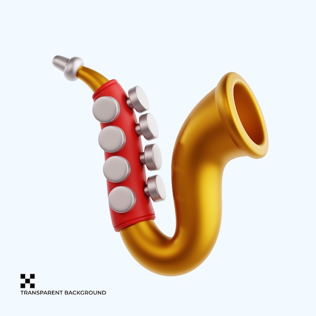 Bold Gold und Red Jazz Saxophon