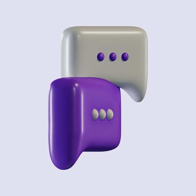 Bolha de fala 3D