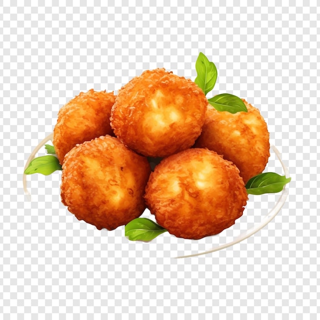 Bolinho De Bacalhau Isolé Sur Un Fond Transparent