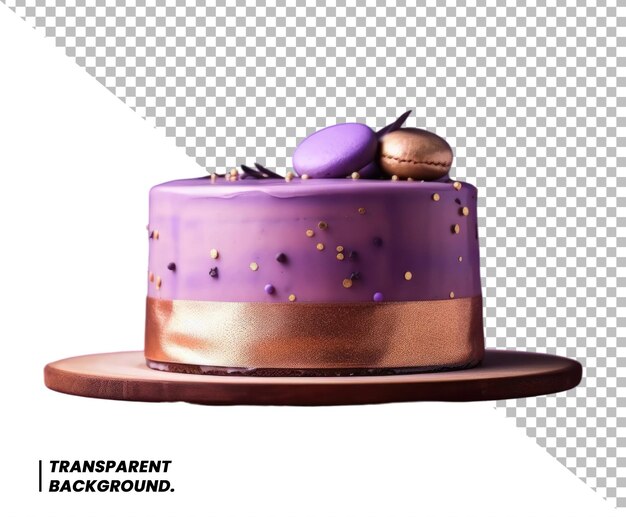 PSD bolo de aniversário com vela 3d isolado