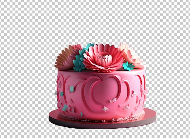 bolo de aniversário na cor rosa