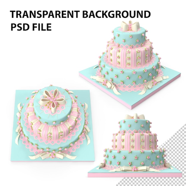 PSD bolo de casamento png