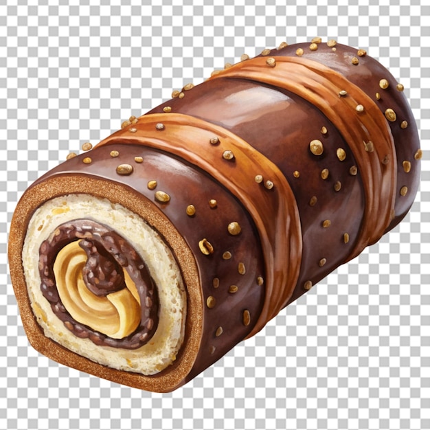 Bolo de chocolate ou rolinho