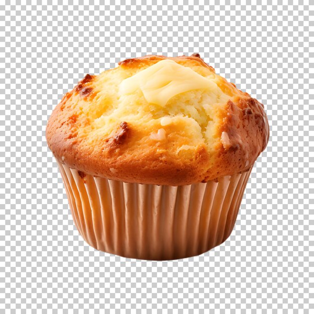 PSD bolo de muffin doce isolado em fundo transparente