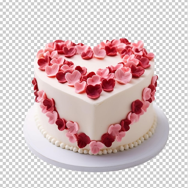 PSD bolo em forma de coração para o dia de valentine ou dia da mãe png