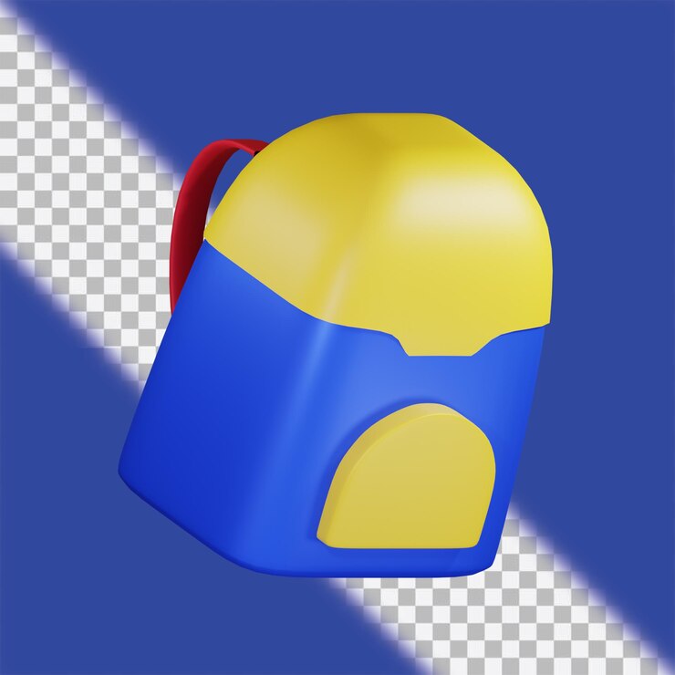 Bolsa 3d con fondo de transparencia.