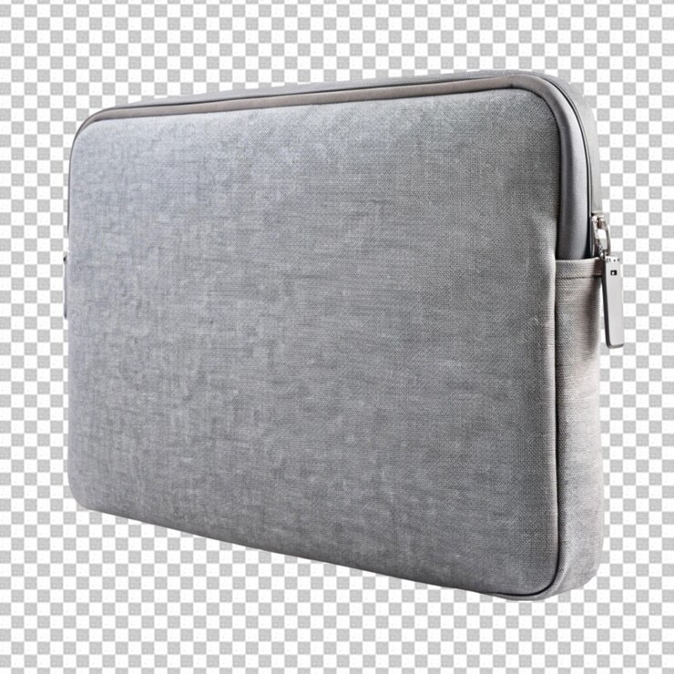 PSD bolsa de accesorios o bolsa de cosméticos sobre un fondo transparente