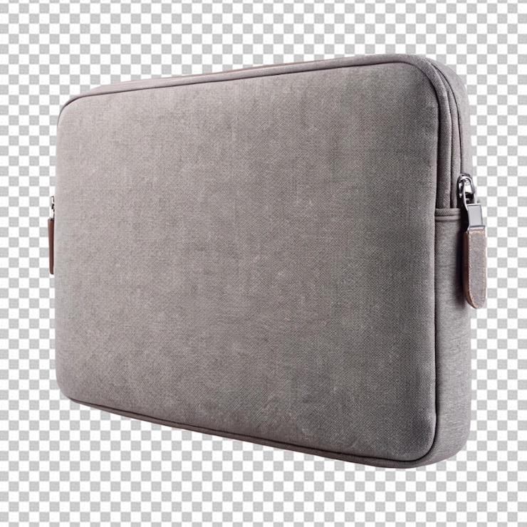 PSD bolsa de accesorios o bolsa de cosméticos sobre un fondo transparente
