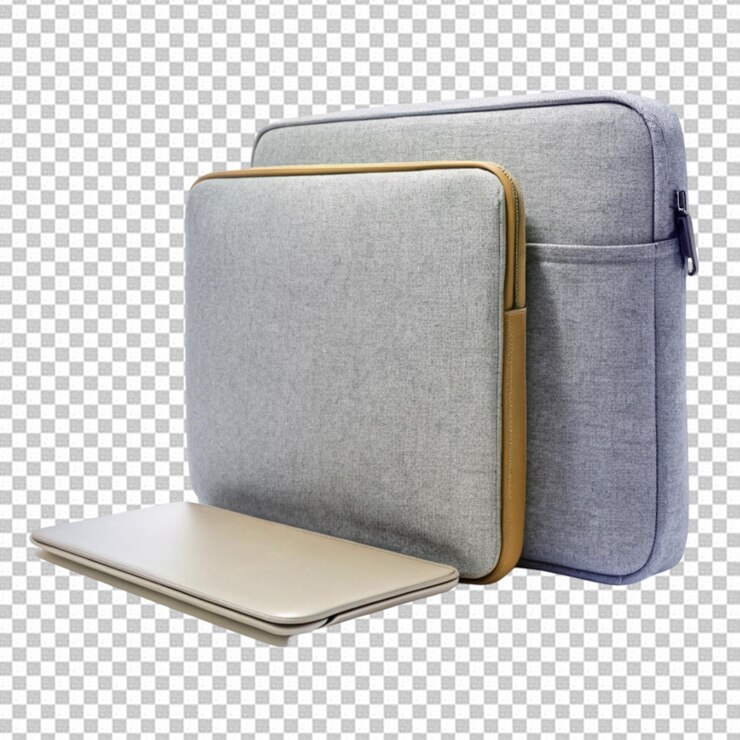 PSD bolsa de accesorios o bolsa de cosméticos sobre un fondo transparente
