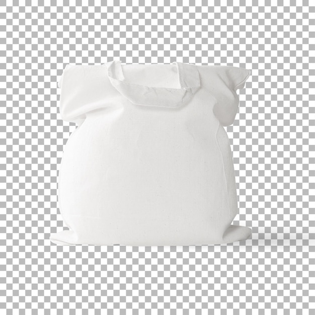 Una bolsa blanca sencilla diseñada para transportar varios artículos