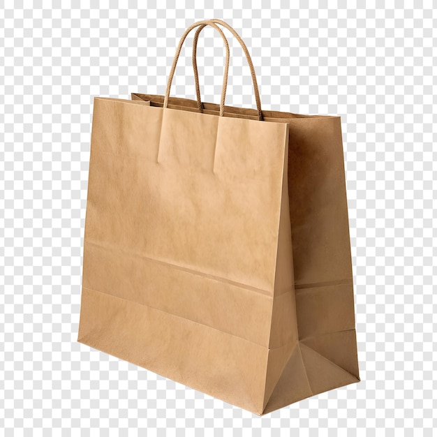 Bolsa de compras de papel Kraft marrón con mangos