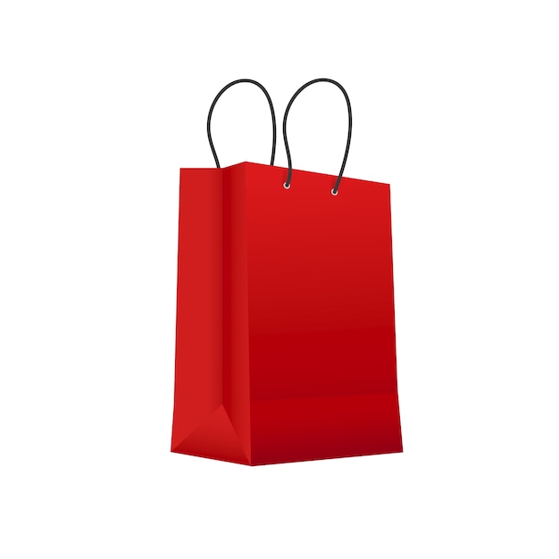 Bolsa de compras realista aislada