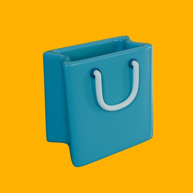 Bolsa de compras de render 3D