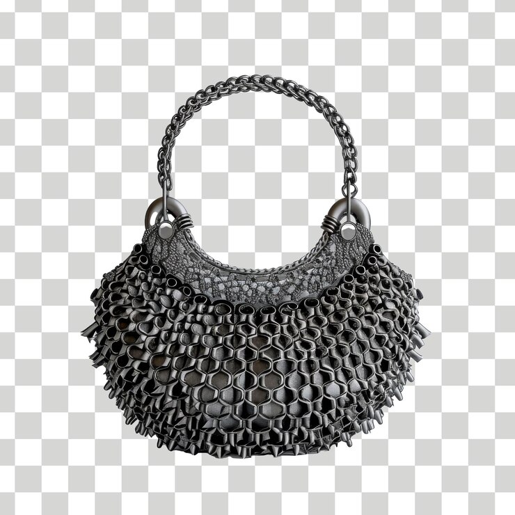 una bolsa de cuero negra con la palabra que amo en ella