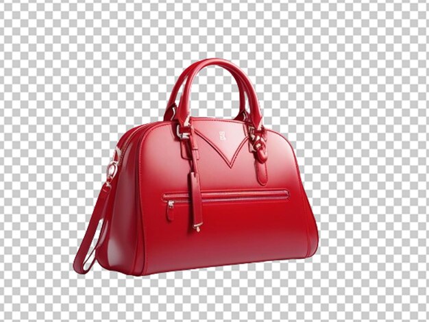 Bolsa de mão de mulher vermelha 3d render