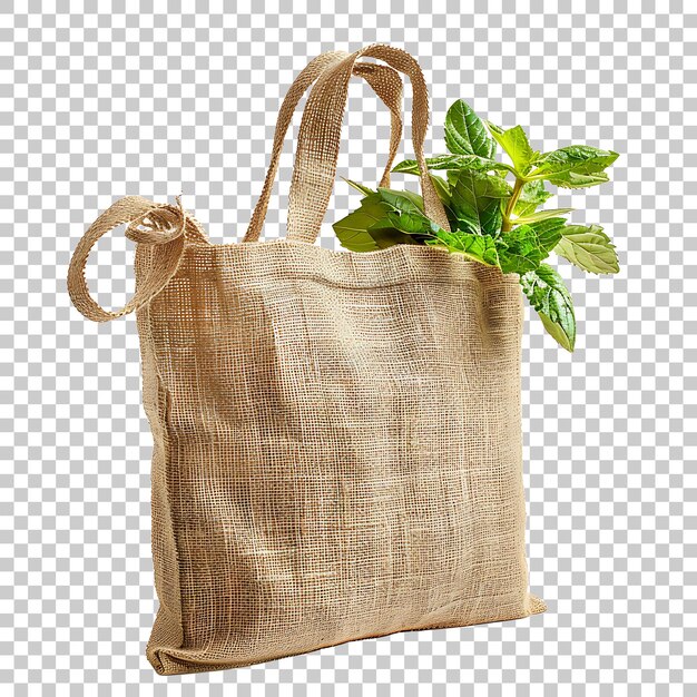 PSD bolsa ecológica png con fondo transparente