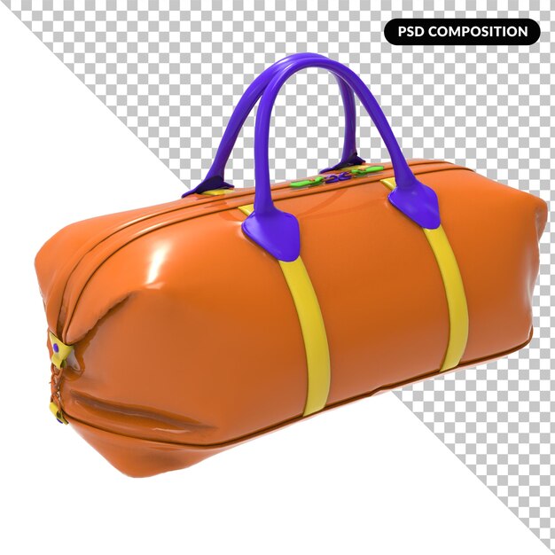 Bolsa esportiva isolada 3d