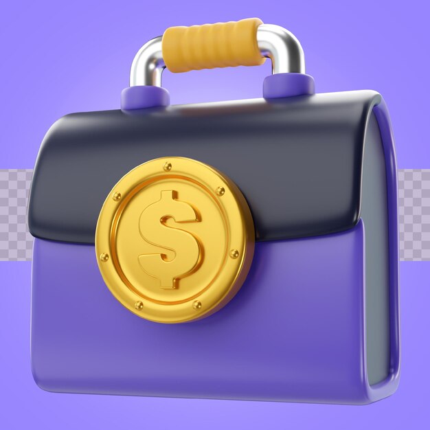 Bolsa financiera de ilustración 3d