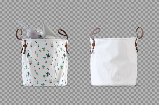 PSD bolsa infantil em renderização 3d isolada