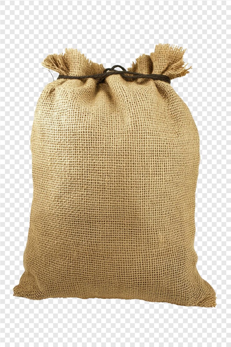 PSD una bolsa marrón con una cinta atada a su alrededor
