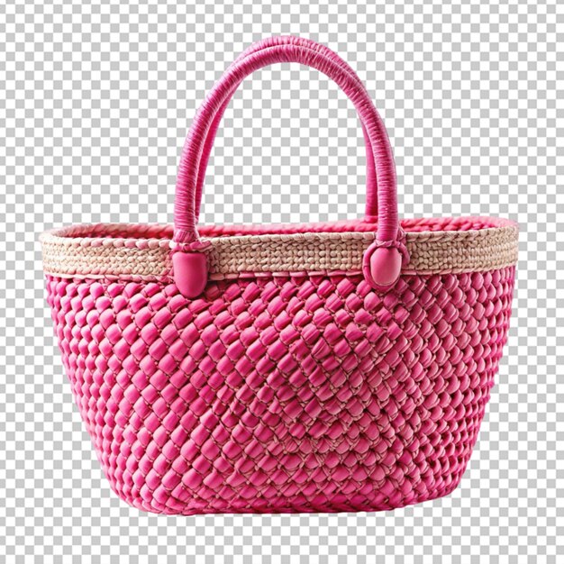 PSD bolsa de paja de 3d de color rosa