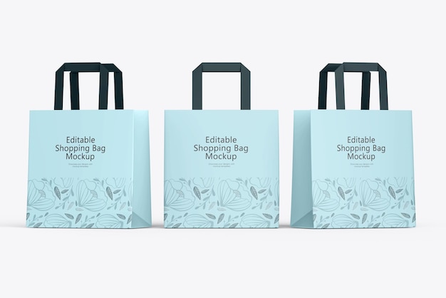 Bolsa de papel para la compra para la marca